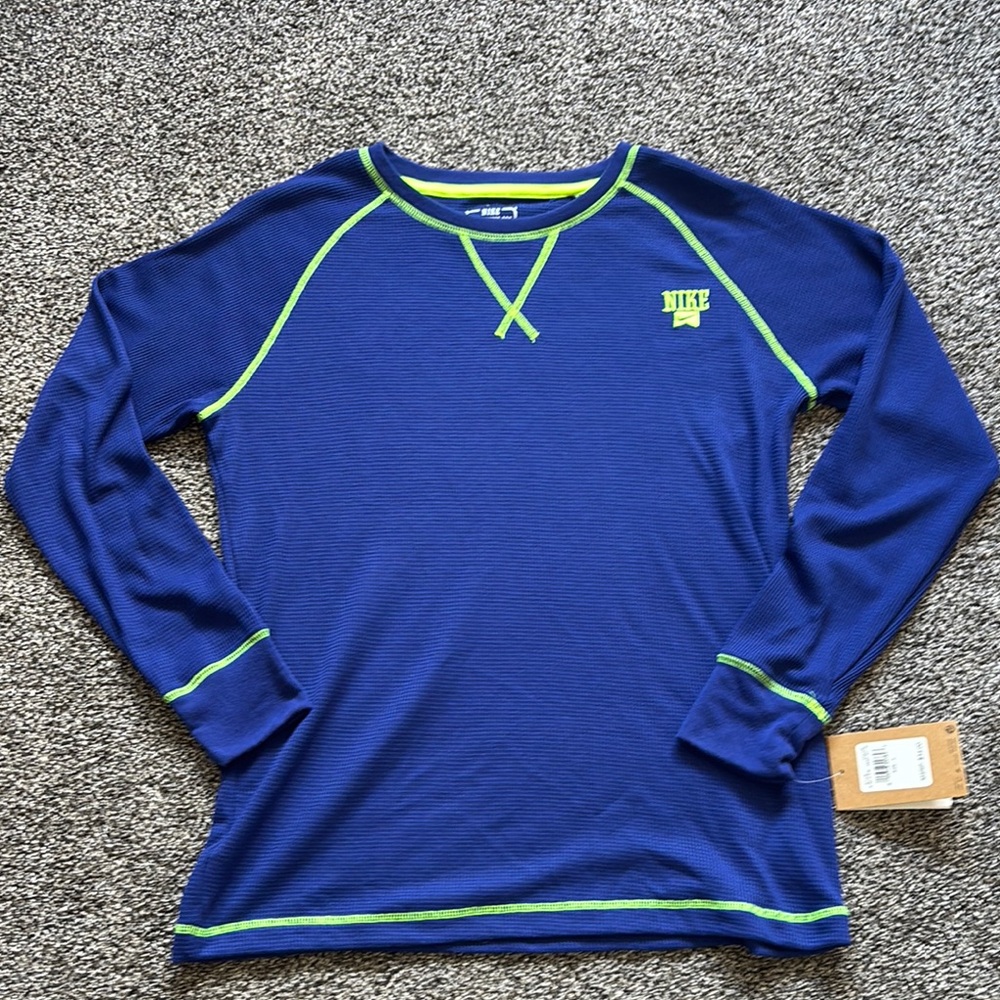 NEW! Nike Boy's Blue Long Sleeve Shirt- YL